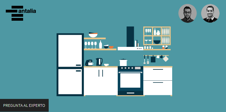 Organización de elementos y distancias en la cocina